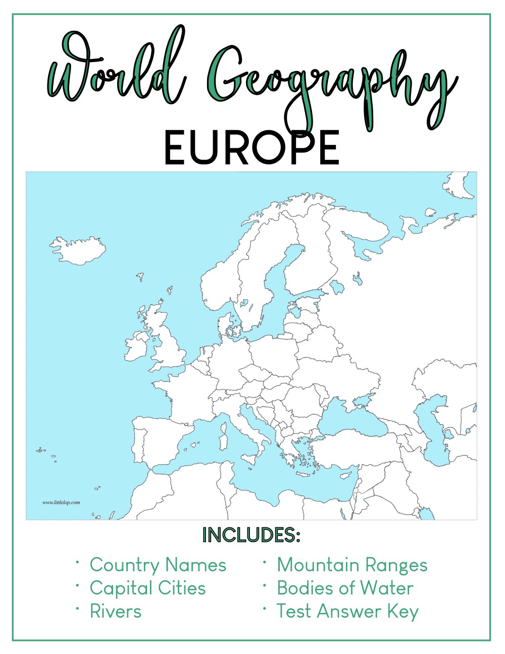 GEOGRAPHY: Europe (PDF)